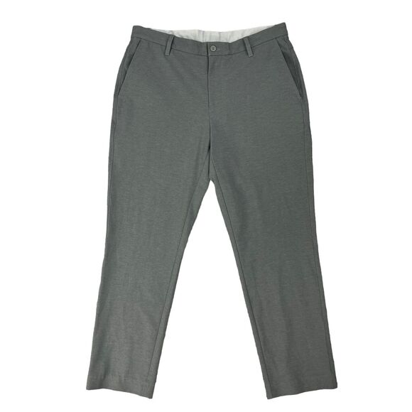 FootJoy Pants Mens 35 Grey Stretch Slash Pockets Performance Golf Travel Chino - Picture 1 of 14